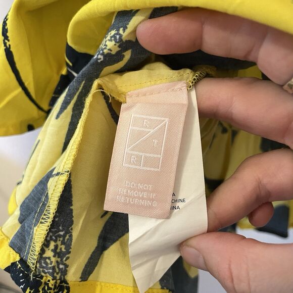 Jason Wu Collection Floral Tiered Blouse 100% Cotton Sz 4 - Picture 10 of 12